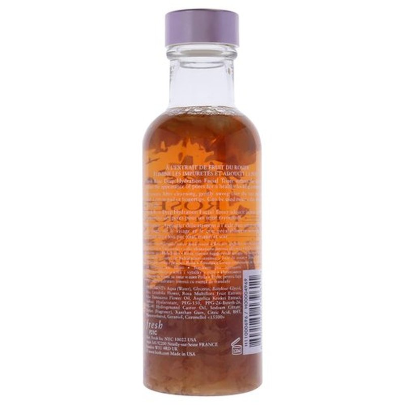 Fresh Rose Deep Hydration Facial Toner - Nourishing Formula for Glowing Skin | 3.3 oz