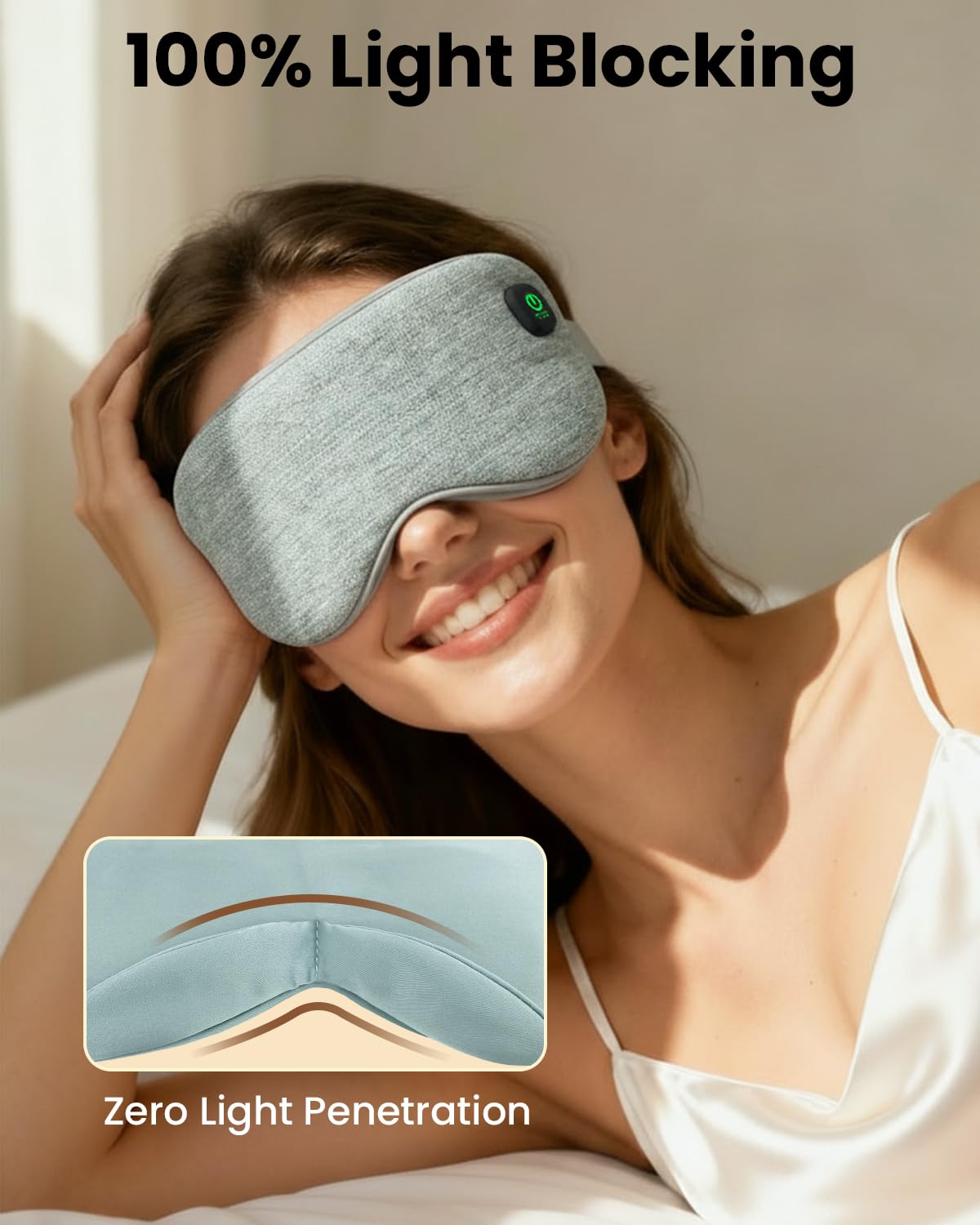 Heated Eye Mask - Cordless Eye Mask for Dry Eyes
