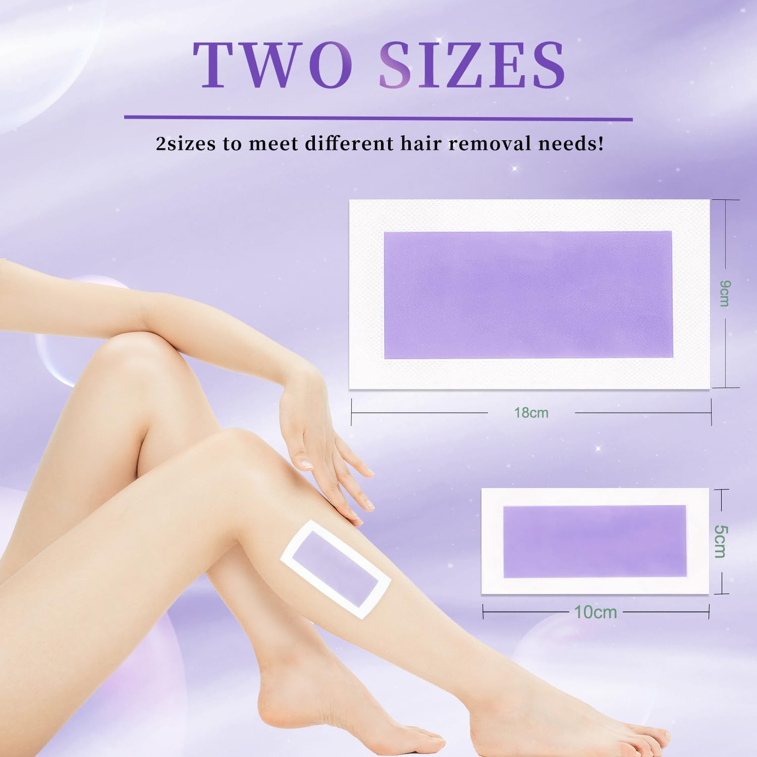 Wax Strips Hair Removal for Women: Waxing Kit with 72 Pcs Body Waxing Strips Dual Sides & 4 Calming Oil Wipe For Face, Bikini, Legs, Lip, Brazilian Wax Kit At Home, Hypoallergenic All Skin