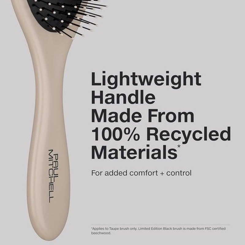 Paul Mitchell Detangling Hair Brush - Effortlessly Detangles All Hair Types | Eco-Friendly Taupe Design