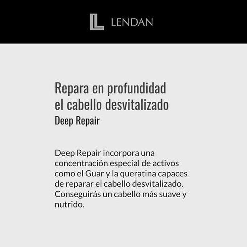 LENDAN Repairing Shampoo - Deep Repair for Damaged Hair - 300 ml with Hydrolyzed Keratin - Adds Shine & Structure