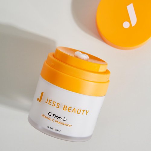 JESS BEAUTY | Skin Care C Bomb Vitamin C Face Moisturizer Even Skin Tone | Hydrating Skincare Face Cream Self Care 1.7 fl oz
