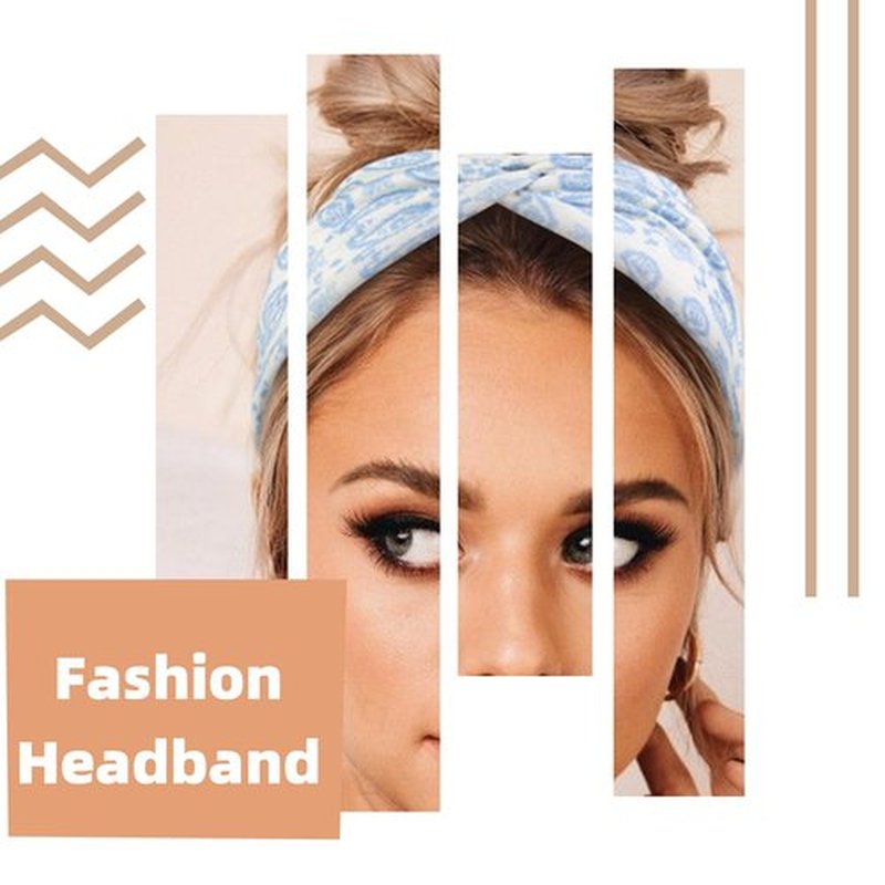 Tobeffect 8 Pcs Turban Headbands for Women, Boho Stretchy Hairbands Fashion Women's Headband Non-slip Big Large African Sport Workout Head Bands for Lady