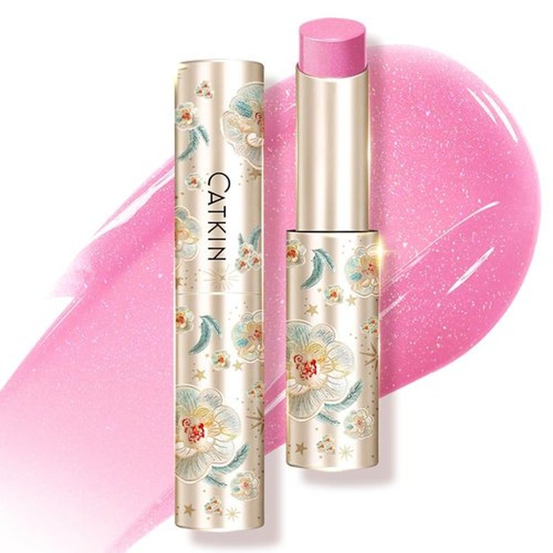 CATKIN Glossy Lip Balm Ultra Hydating Glow Lip Tinted Jelly Plumping Melting Balm Shea Butter Repair Soothing For Dry Lips 0.12 oz C07 AZALEA