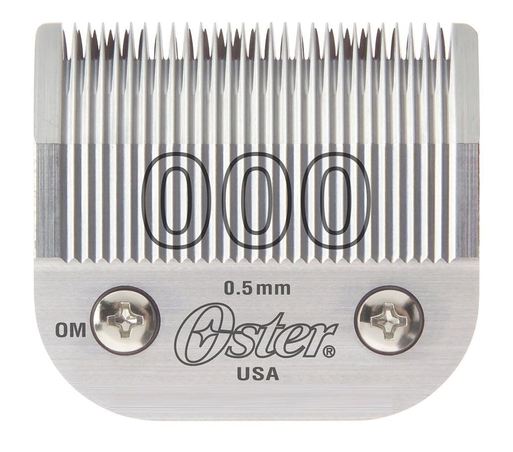 Oster Detachable Blade Size 0000 Fits Classic 76, Octane, Model One, Model 10 Clippers, 0.25 mm