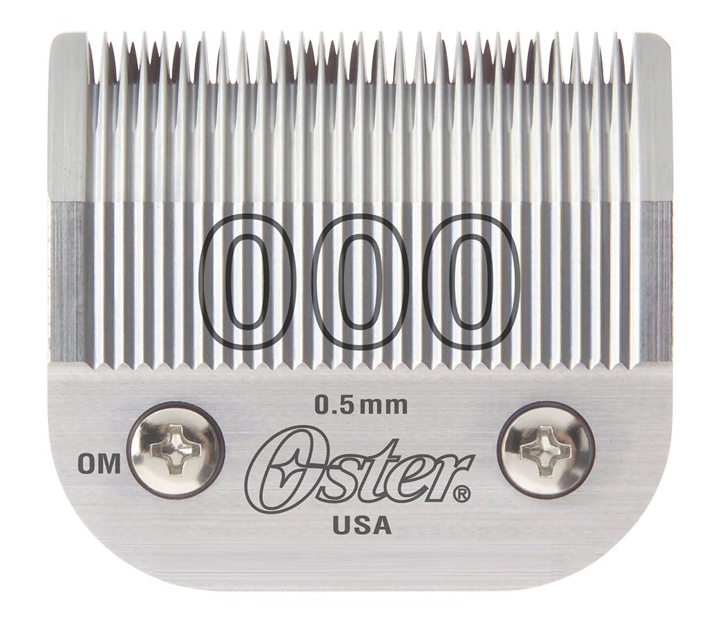 Oster Detachable Blade Size 0000 Fits Classic 76, Octane, Model One, Model 10 Clippers, 0.25 mm