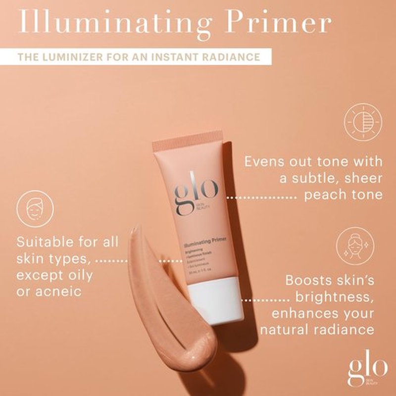 Glo Skin Beauty Illuminating Primer - Radiant Glow for Flawless Makeup Application