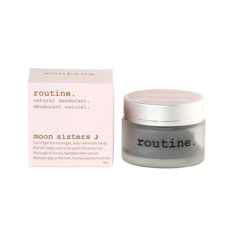 Routine Natural Deodorant - Aluminum Free Cream Formula | Moon Sisters Scented with Rose, Neroli, Lavender & Vetiver (2 Oz)