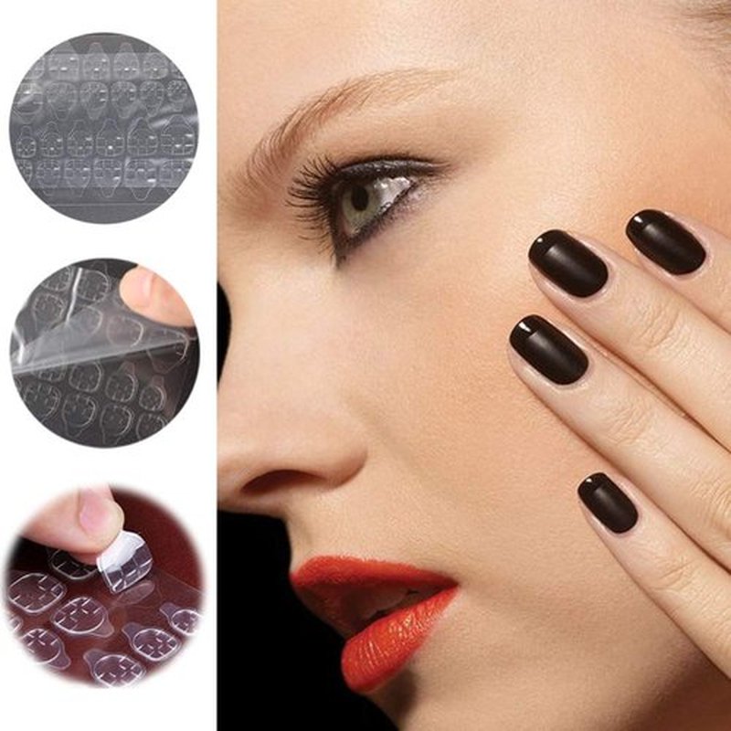 Ivtor Nail Adhesive Tabs, 20 Sheets (480pcs), Transparent, Waterproof, Variety Pack, Press-On Nail Adhesive Tabs