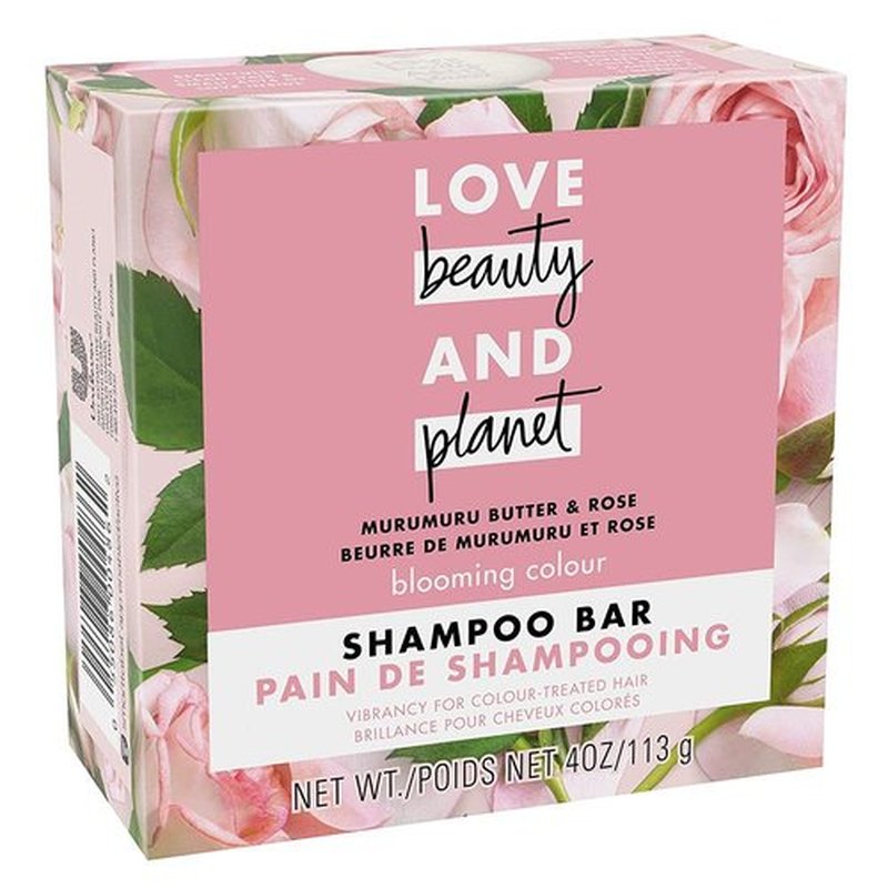 Love Beauty And Planet Blooming Color Shampoo Bar - Murumuru Butter & Rose for Vibrant Color Treated Hair | 4 oz