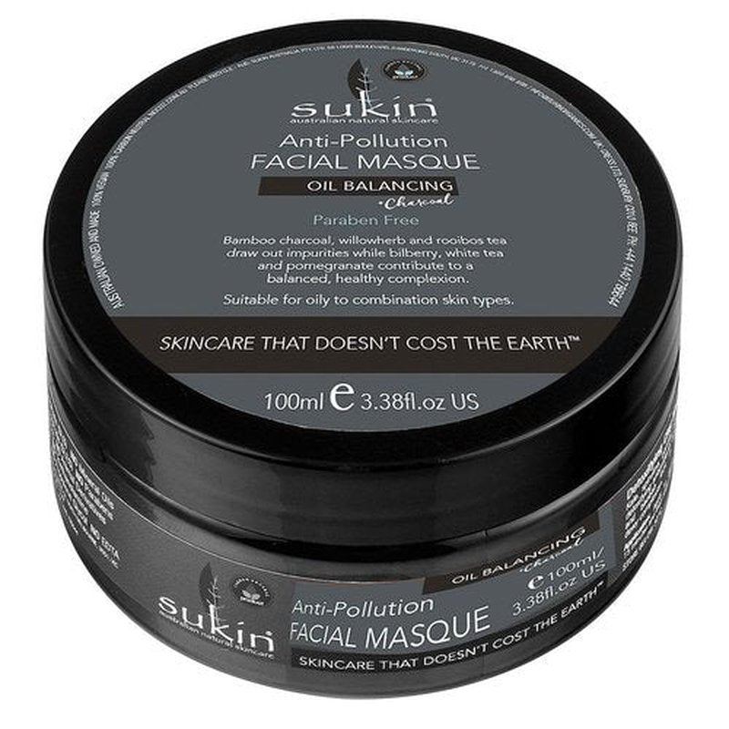SUKIN Oil Balancing Charcoal Facial Masque, 100 ML