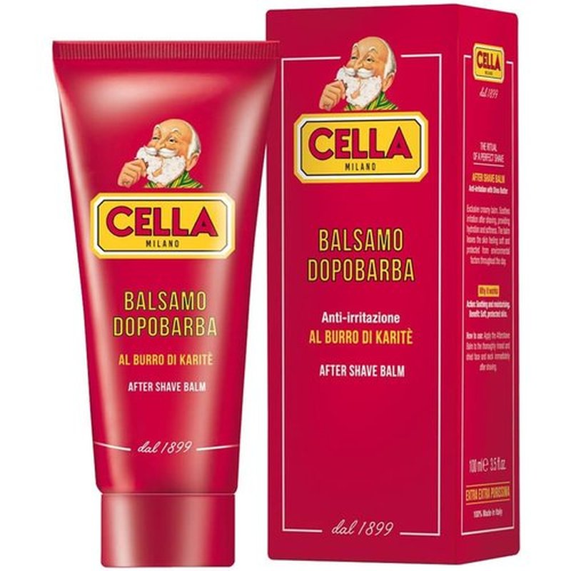 Cella MILANO Aftershave Balm - Soothing Shea Butter & Almond Oil Formula for Sensitive Skin