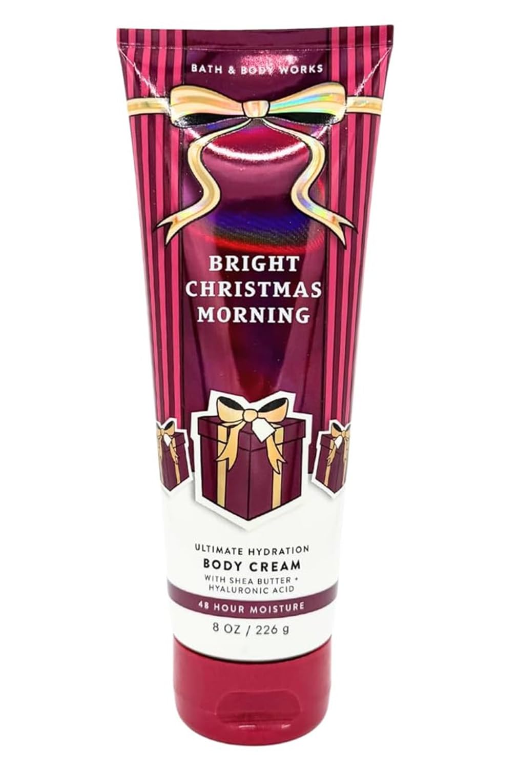 Bath & Body Works Ultimate Hydration Body Cream Gift Set For Women, 8 Fl Oz (Bright Christmas Morning)