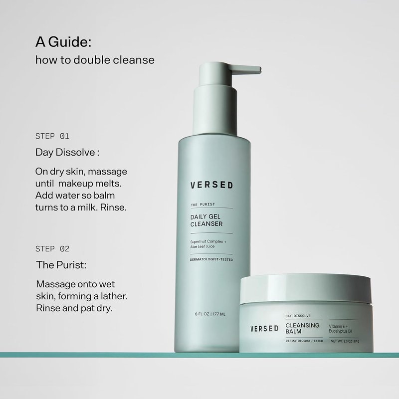 Versed Day Dissolve Cleansing Balm - Gentle Makeup Remover for All Skin Types | 3.5 oz