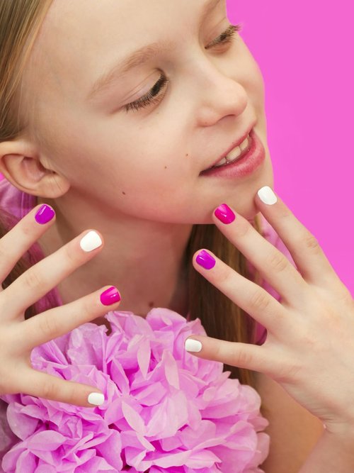 320 Pcs 13 Sizes Short Clear Press on Nails for Kids Acrylic Fake Nails for Girls Full Cover Kids Nails Set Matte Nail Tips