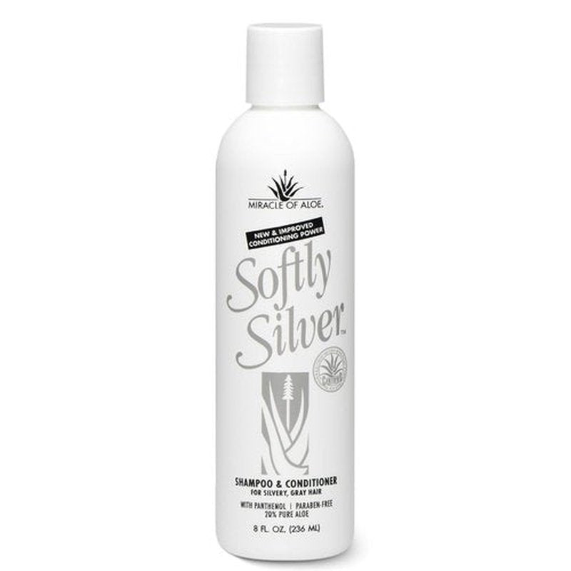Softly Silver Shampoo - 2-in-1 Purple Restorative Hair Wash for Gray Hair | Adds Luster & Bounce, 12 oz