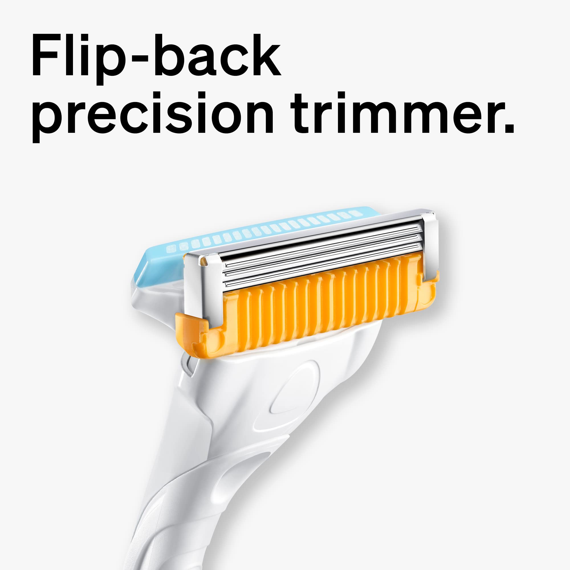Schick Hydro Stubble Eraser Razors for Men | 3-Blade Mens Razors for Shaving, 1 Mens Razor Handle with Stubble Comb and 5 Razor Blades Refills