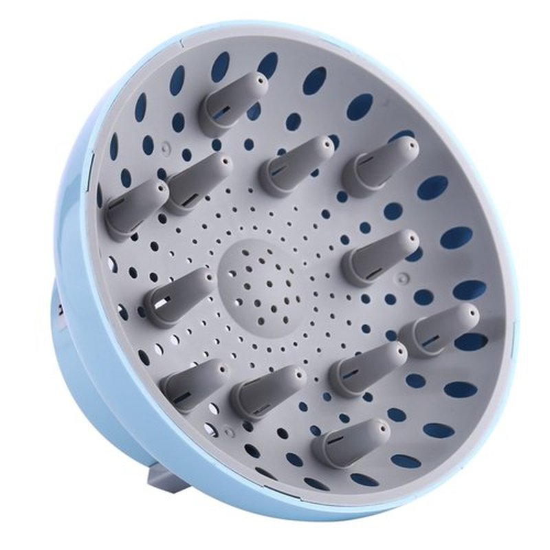 Hairizone Universal Hair Diffuser - Adaptable for Blow Dryers | Perfect for Natural Curly & Wavy Hair - Blue