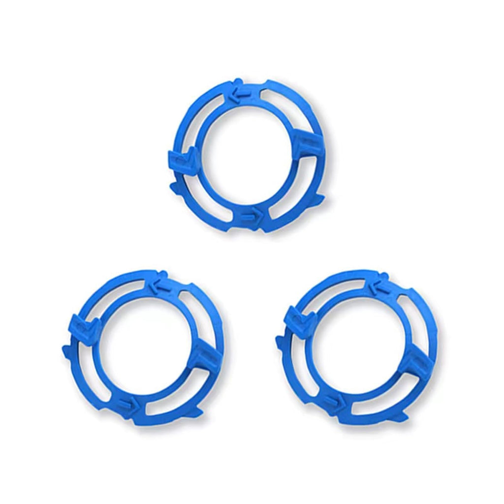 Suleto 3PCS Shaver Head Blade Holder Plate Fits for Series 5000, 3PCS Razor Retaining Lock-Ring Blue Blade Retaining Rings for SH50 Series