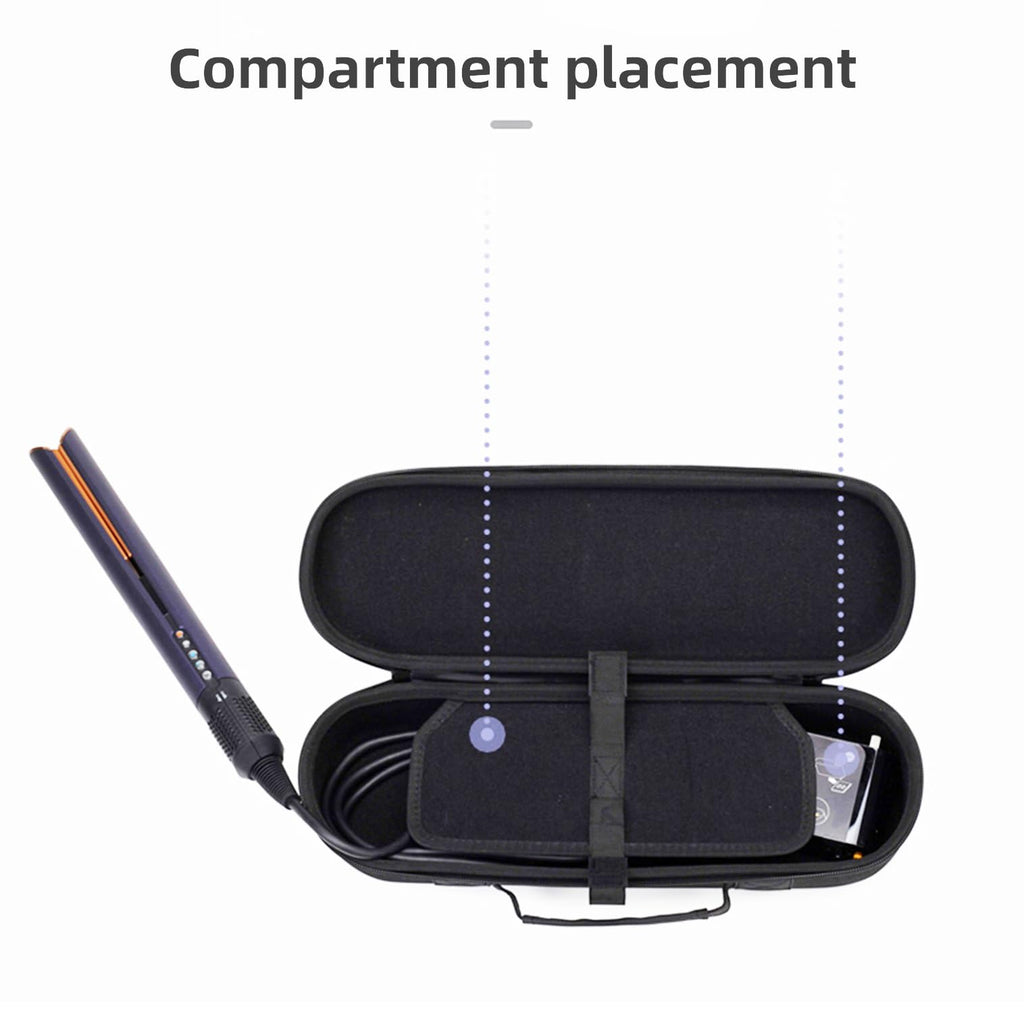 BUBM Portable Storage Bag for Dyson Airstrait™ Straightener, Black
