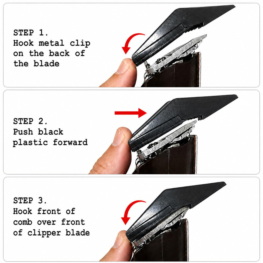 Miaco 10 Piece Universal Clipper Guide Comb Guard Set Compatible with Full Size Clippers Oster Classic 76, Oster A5, Andis AG, Andis BG, Wahl Senior