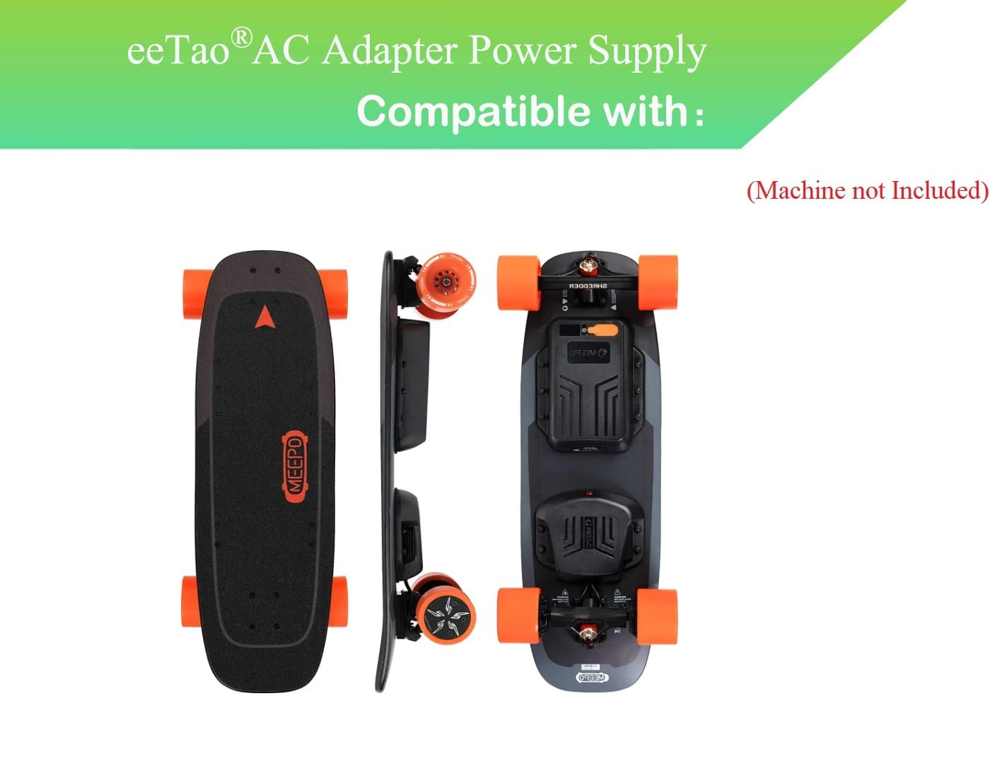 eeTao 42V 1.5A AC/DC Adapter Charger Compatible with Meepo Mini 2 Mini2 ER MB0044 2S Mini2 S MB0032 MB0060 V3 Standard No. 7551 V 3 ER V3ER 36V 36VDC Li-ion Battery XHK-800-4215 42VDC Power Supply
