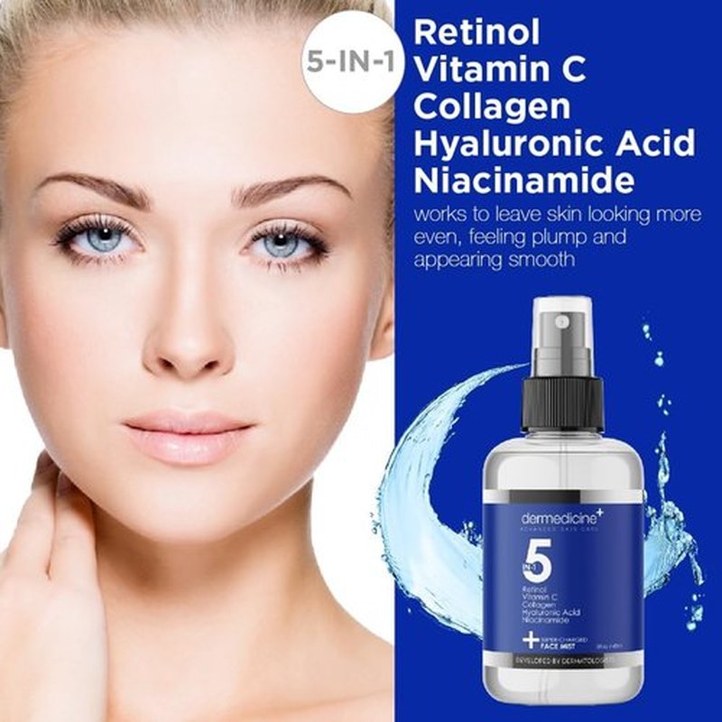 Skiennix 5-in-1 Super Charged Anti-Aging Face Mist | Hydrates, Refreshes & Brightens | 4 fl oz, 120 ml