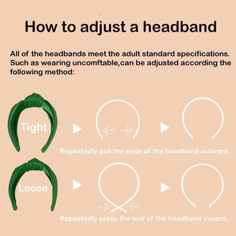 KOVOLITU Satin Wide Knotted Headbands for Women Fashion Headband Non Slip Head Bands Hair Accessories(Bright Green)