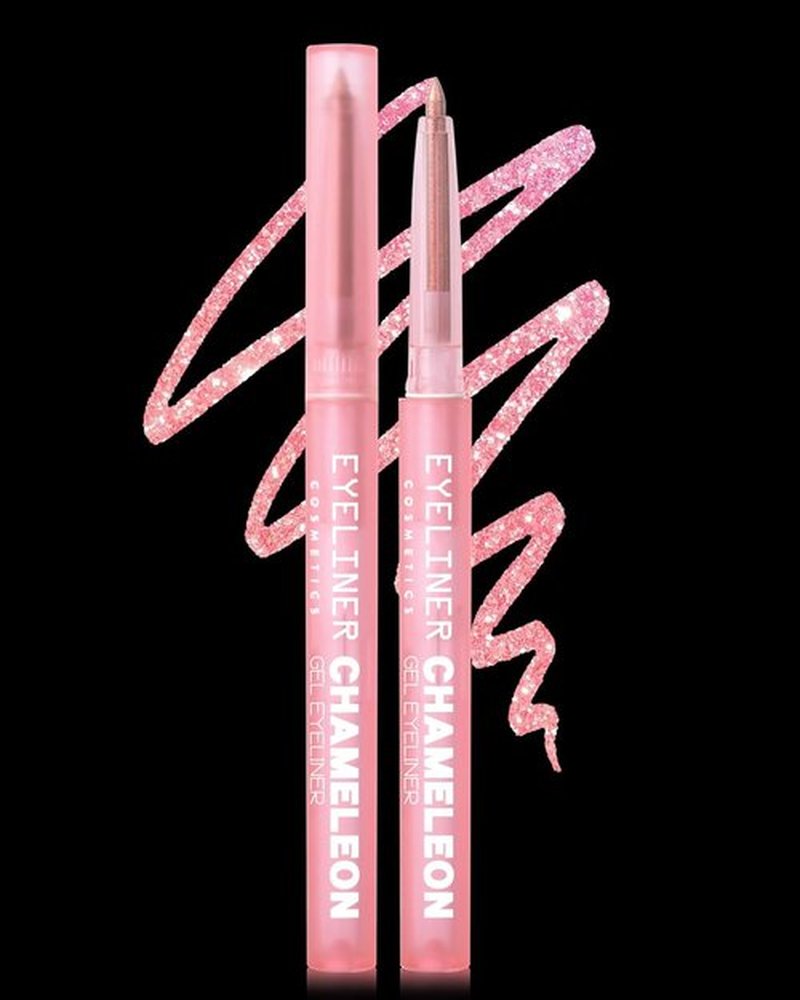 Skiennix Multichrome Gel Eyeliner - Pink Shifting Glitter, Waterproof & Long-Lasting | Holographic Eye Makeup Pen