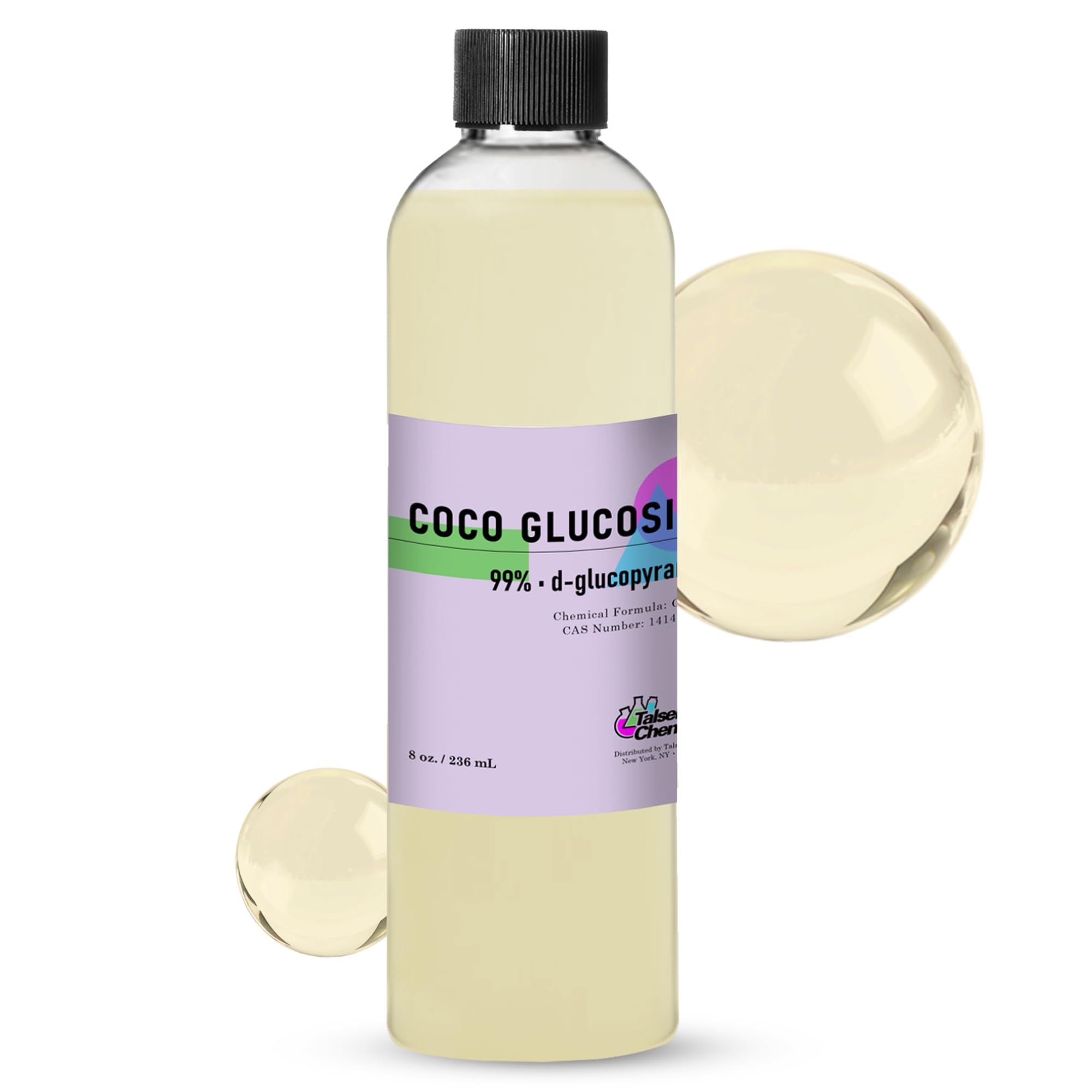 Talsen Chemicals Coco Glucoside Organic (32 Ounce / 946 mL) Natural Non-Ionic Surfactant, Cleansing & Foaming Agent for DIY Cosmetics Skincare & Haircare, Versatile Emulsifying Agent