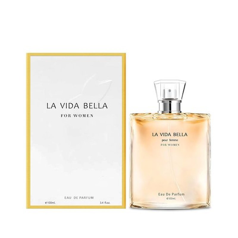 A CENTER La Vida Bella Perfume for Women - 3.4oz Eau de Parfum Spray | Floral & Sweet Fragrance with Iris, Patchouli, Vanilla, and Spun Sugar