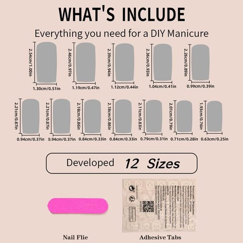 Square Press on Nails Long Fake Nails with Flower and Butterfly Charm Designs White False Nail Tips Long Square Acrylic Nails Full Cover Exquisite Design Artificial Nails for Women Girls 24pcs