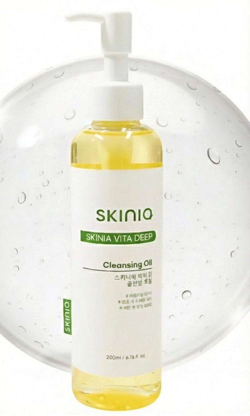 Skinia Vita deep Cleansing Oil for Face, Makeup Blackhead Remover, Korean Skin Care, 6.76 fl oz