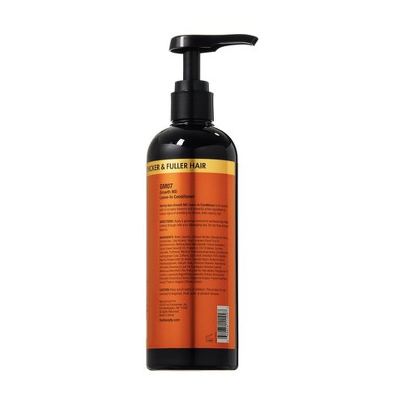 Red by Kiss Growth MD Leave-In Conditioner, Detangle Moisturize & Strengthen, 5X Menthol Biotin, Panthenol & Niacinamide for Thicker, Fuller Hair, Vegan Formula & Cruelty Free, 10 Oz