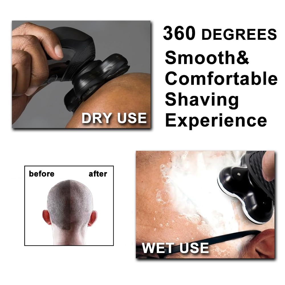 XR7000 Replacement Heads for Re-mington Head Shaver, 5 Rotary Blades Replacement Cutter Head, Compatible with Re-mington XR7000, Restores Shaving Performance, Easy to Install (2 Packs)