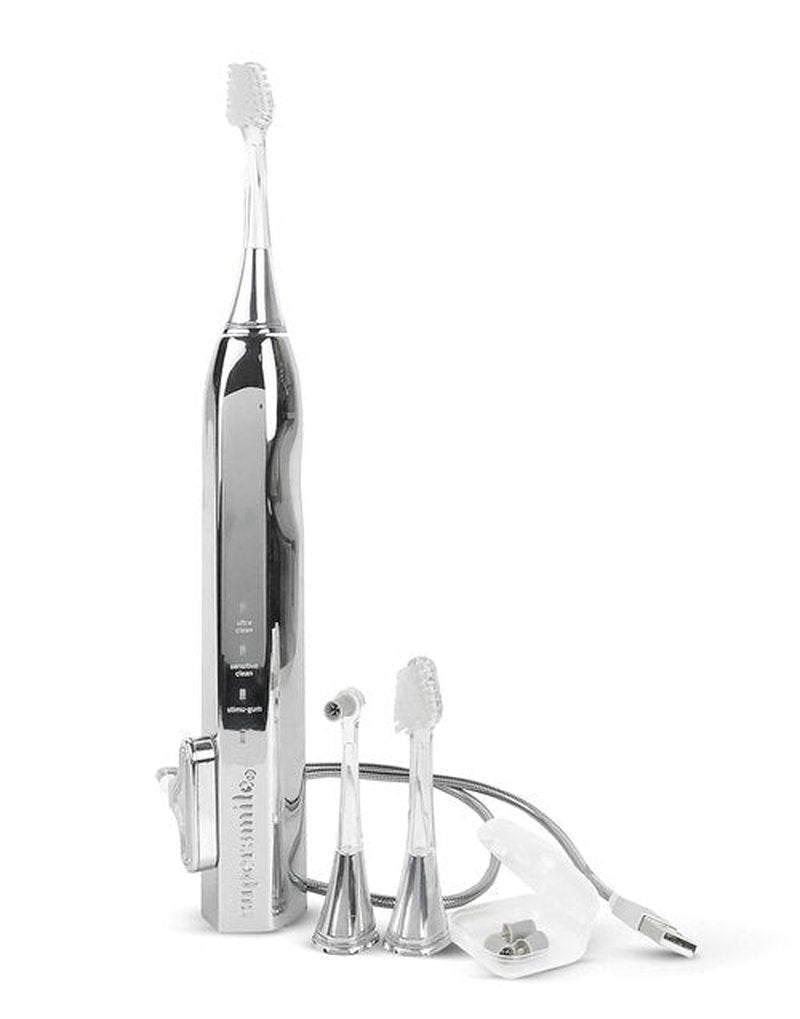 Supersmile Zina45™ Sonic Pulse Toothbrush - Angled Brush with Polishing Head for Whiter Teeth