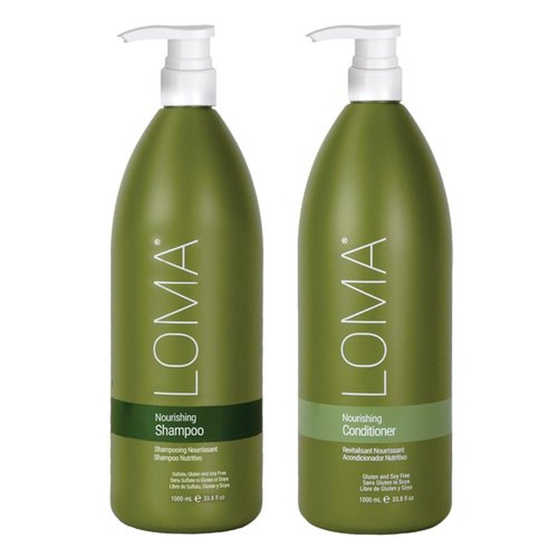 Loma Hair Care Nourishing Shampoo & Conditioner Duo - Hydrating Formula for Healthy Hair | 12 oz