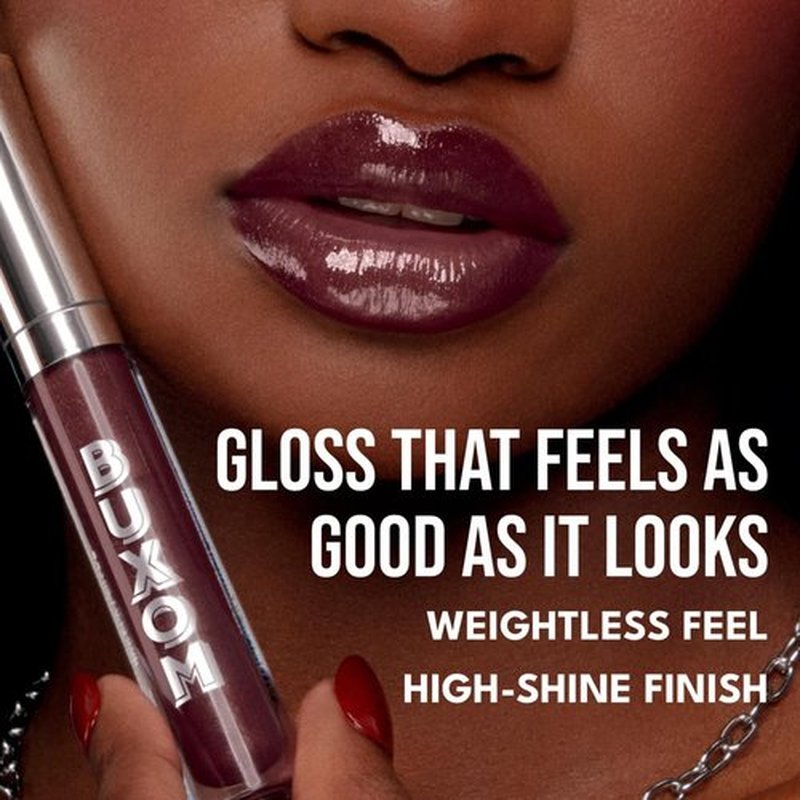 Buxom Full-On Plumping Lip Polish - Tinted Lip Plumper Gloss with Peptides & Vitamin E | High Shine, Vegan