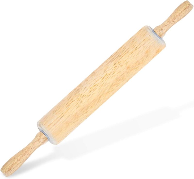Classic Wood Rolling Pin - 20-Inch Baker's Tool for Pizza Dough, Cookies, Pastries & Pasta