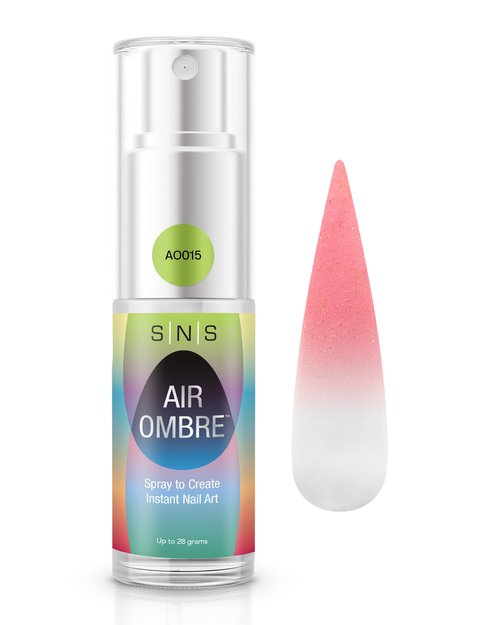 SNS Air Ombre Nail Spray Powder (Pink, AO015) - Nail Art Manicure Designs Using Spray-On Tech - For Beginner Nail Techs & DIY Enthusiasts - Works With Dip Powder, UV Gel & Acrylic