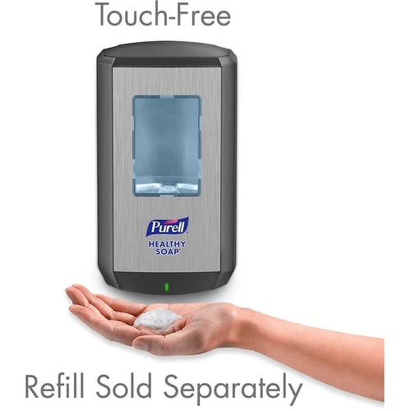 PURELL CS6 Automatic HEALTHY SOAP Dispenser, Graphite, for 1200 mL PURELL CS6 HEALTHY SOAP Refills (Pack of 1) - 6534-01 - Manufactured by GOJO, Inc.