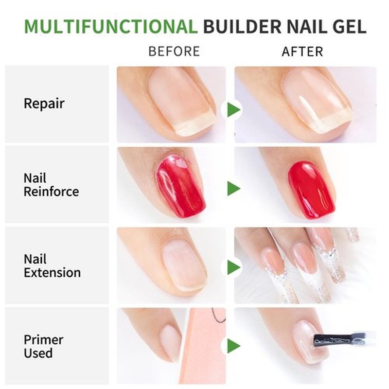 Love easy Hema Free Builder Gel - Hypoallergenic Strong Base Coat | Long-Lasting Adhesion (30+ Days) for Professional Nails Gift for Women