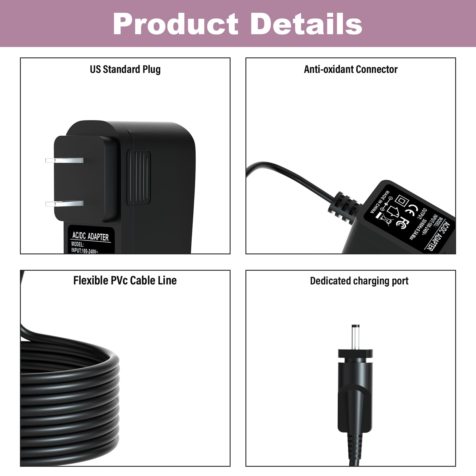 Charger for Ninja Blast Max Portable Blender Compatible with Ninja Blast Max BC251 Portable Blender Power Adapter Cord
