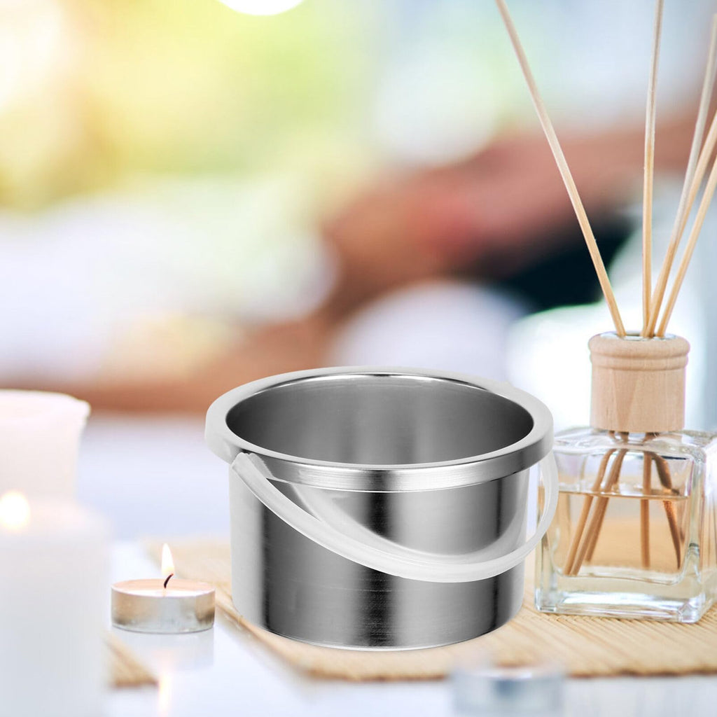 Healeved Wax Warmer Replacement Pot Aluminum Inner Pot for Hair Removal Wax Melting 4.72 X 4.72 X 2.48 in Replacement Accessory Easy to Clean