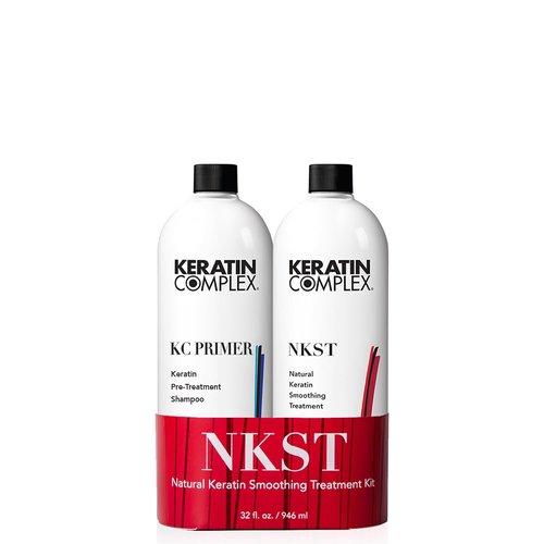 Keratin Complex - Natural Keratin Smoothing Treatment System for Frizz-Free Hair - 32 fl oz