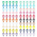 ECADY 100-Piece Metal Snap Hair Clips for Girls, Toddlers, and Kids - Perfect for Fine Hair, Thick Hair, and More - Featuring Fun Heart Designs