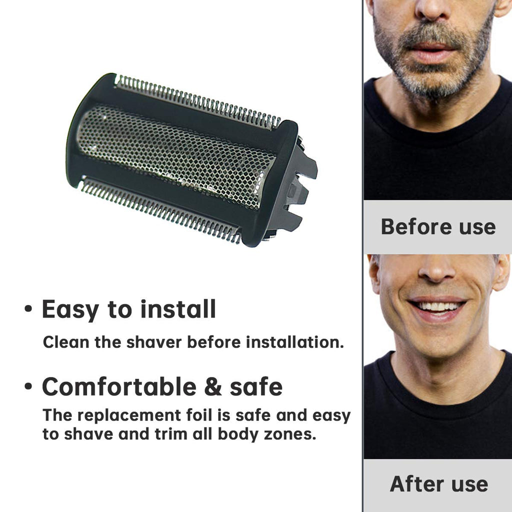 WuYan Replacement Shaver Foil Head for Philips, Trimmer Shaver Head Foil Replacement Compatible for Philips Bodygroom BG2024 BG2025 BG2026 BG2028 BG2036 BG2038 BG2040