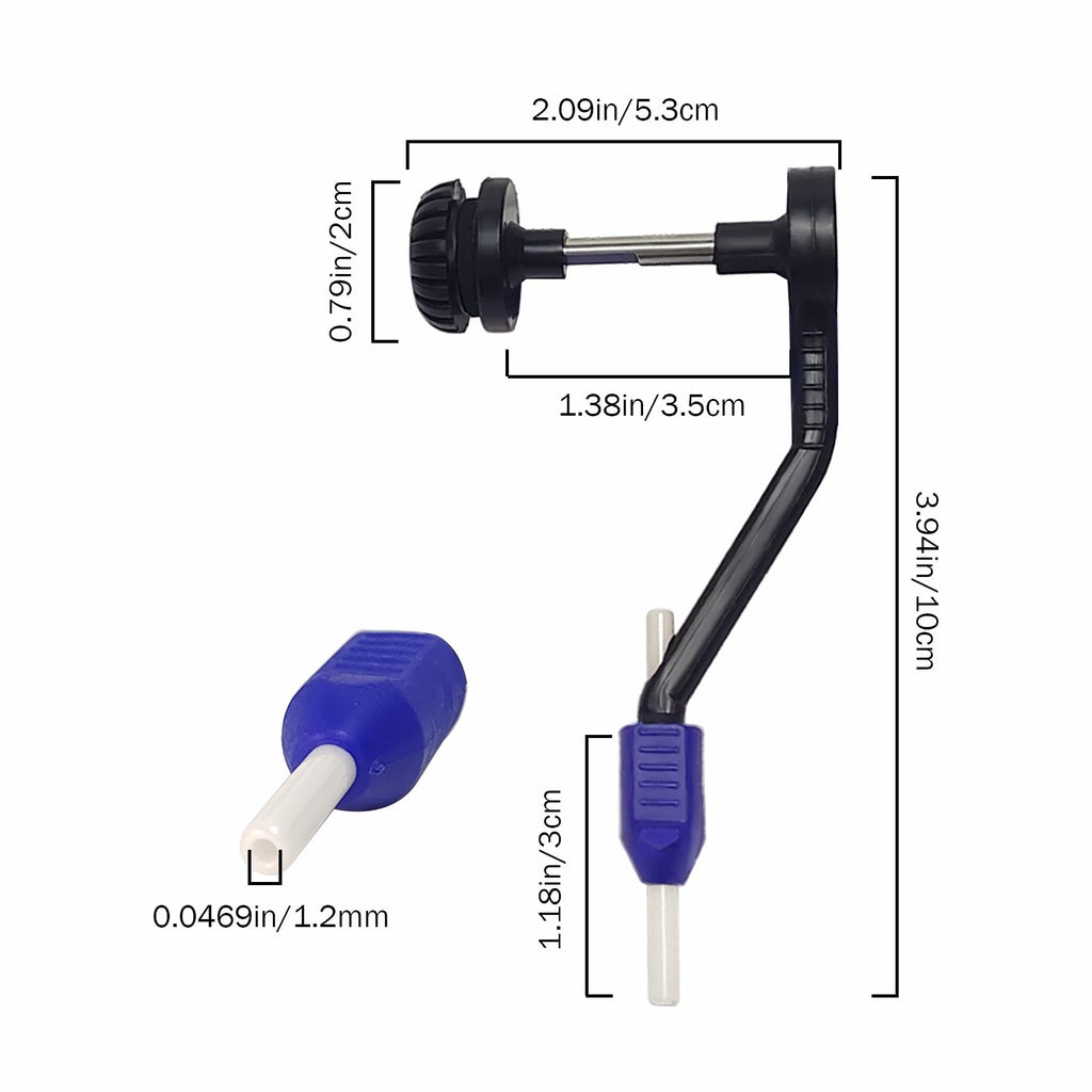 EUPHENG 2PCS Adjustable Bobbin Holder Fly Tying Tools Disc Drag