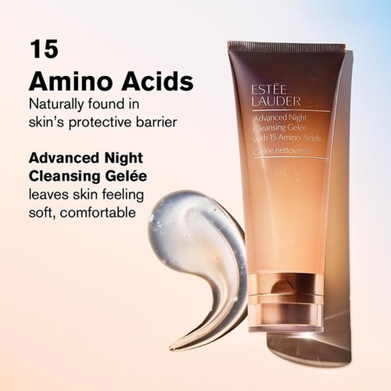 Estée Lauder Advanced Night Cleansing Gelée Foaming Face Wash Cleanser with 15 Amino Acids | Deep Pore Cleanser, Travel Size, 1 Fl Oz