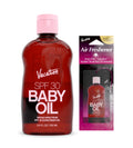 Vacation Baby Oil SPF 30 Sunscreen Oil and Air Freshener Bundle, 3.4 Fluid Ounces - Hydrating, Lightweight, Body Sunscreen, Transparent on All Skin Tones, Water-Resistant, Vegan